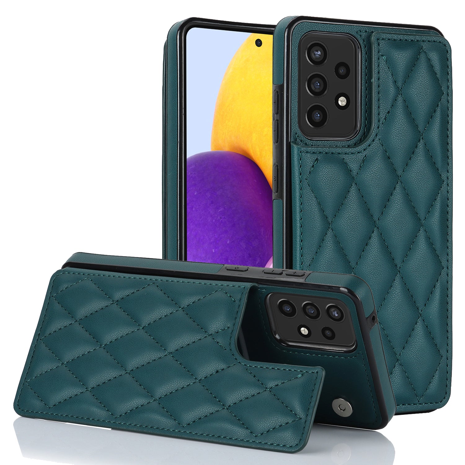 For Samsung Galaxy A72 4G / 5G Card Holder Phone Case Kickstand RFID Blocking PU Leather TPU Cover For Samsung Galaxy A72 4G / 5G Card Holder Phone Case Kickstand RFID Blocking PU Leather TPU Cover